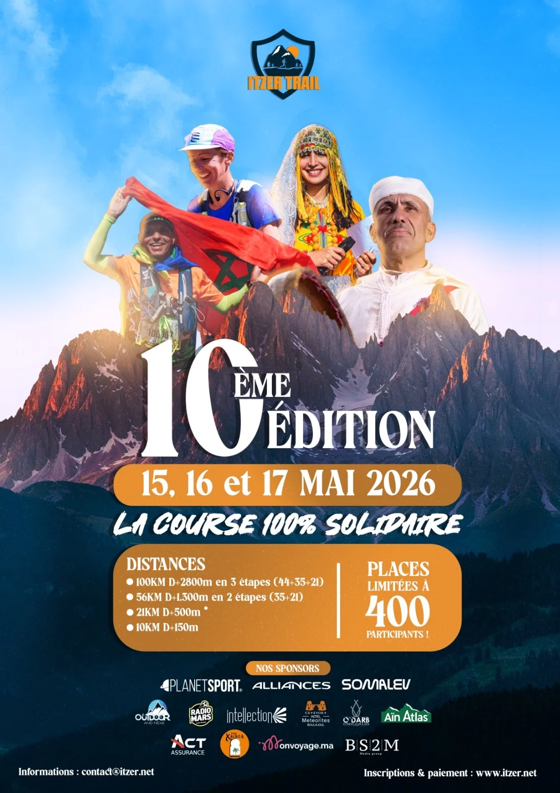 Affiche de la 10e édition d’Itzer Trail